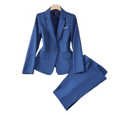 China High Quality Anti Shrink Office Women's Suit Work Wear Customized Design Tuxedo Suits Women's Blazer and Pant Set for sale