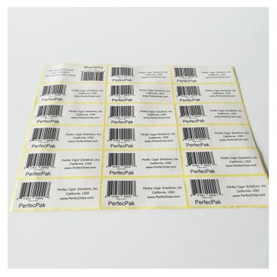 China Custom slef printing vinyl label a3 a4 a5 paper barcode adhesive sticker sheets waterproof for sale