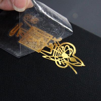 China Metal Sticker Transfer Waterproof High Quality Clear Sticker Embossed Label Sticker for sale