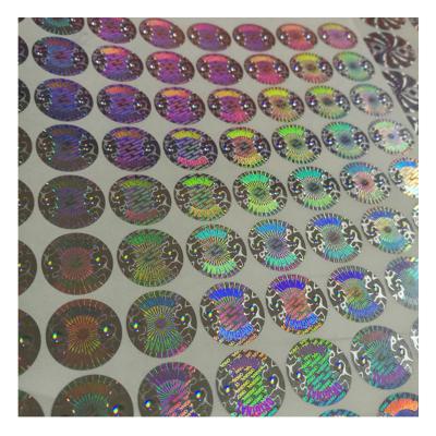 China Customized Waterproof 3D Printing Hologram Label Sticker Printed Reflective Labels Die Cut Holographic Vinyl Logo Stickers Cover Roll Rolls for sale