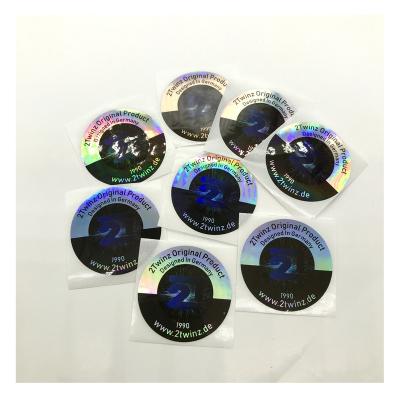 China Logo Printing Hologram Waterproof Custom Private Sticker,Self Adhesive Laser Film Label Roll Stickers for sale