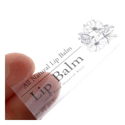 China Waterproof Custom Transparent Label For Cosmetic Products Used With Strong Adhesive , Clear PET Labels For Lipstick for sale