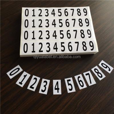 China Waterproof custom white numbering sticker, sheet number a4 label for sale