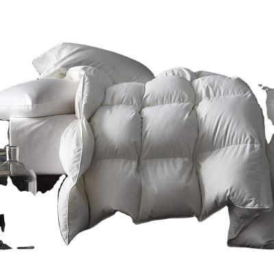 China Reversible 233T Cotton 100gsm Blanket Down Filling All Season Duvet Insert for sale