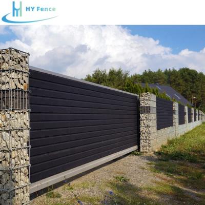 China Easily Assembled Affordable Patio Privacy Fence Black Custom Wrought Iron Fence Easy to Install for sale