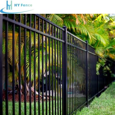 China Easily Assembled Customized Cheap Iron Fence Aluminum Fence Welded Fence Outdoor Black for sale