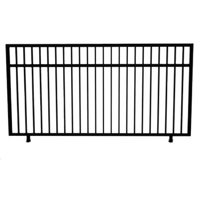 China Easily Assembled High Quality ISO9001Decorative Metal Steel Yard Garden Fence Galvanized Wrought Iron Fence for sale