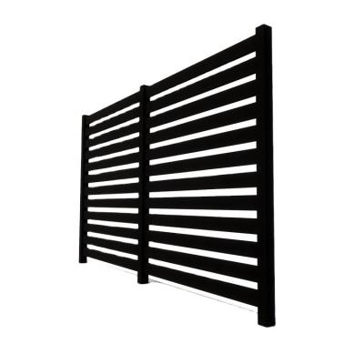 China Easily Assembled EASY TO ASSEMBLE SECURE ALUMINUM METAL SLATS ALUMINUM SLAT GARDEN FENCE PRIVACY FENCE for sale