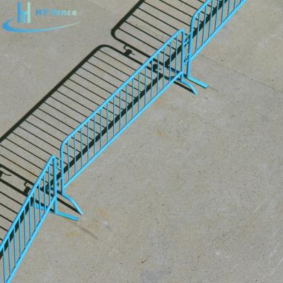 China Easily Assembled Hot Dipped Galvanized Temporary Corten Steel Fence Crowd Control Road Barrier Fence for sale