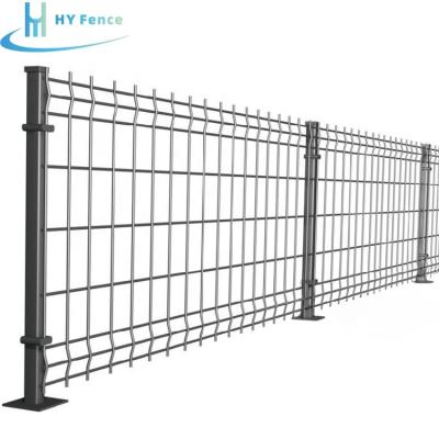 China Easily Assembled 3D Custom Curved Galvanized Welded Mesh Fence 3D Fence Design Double Wire Fence for sale