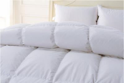 China Polyester Fabric White Duck Feather downproof  Quilt , High Grade Light weight Comforter for sale