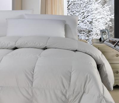 China Polyester Fabric White Feather And Down Quilt Downproof  Light Weight Comforter for sale