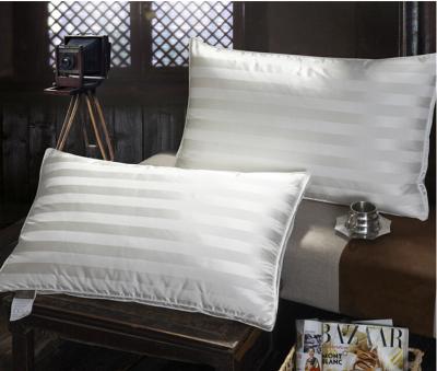 China Quliting Down And Feather Pillows Cotton 2CM Stripe Lining White for sale