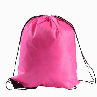 China 210D Polyester Waterproof Waterproof Drawstring Pouch Sports Ball Bag Nylon Drawstring Backpack Drawstring Pouch Customized for sale