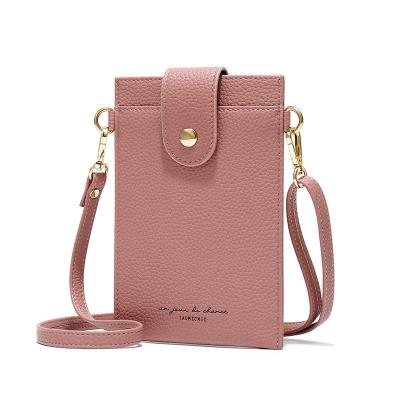 China Fashion Mini Mobile Wallet Small Shoulder Handbag Ladies Mobile Messenger Bag for sale