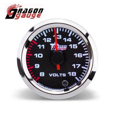 China 7 Color Universal DRAGON GAUGE 2 Inch 52mm 8~18 Volt Gauge Auto Car Voltage Meter12V (5047) 2 Inch for sale