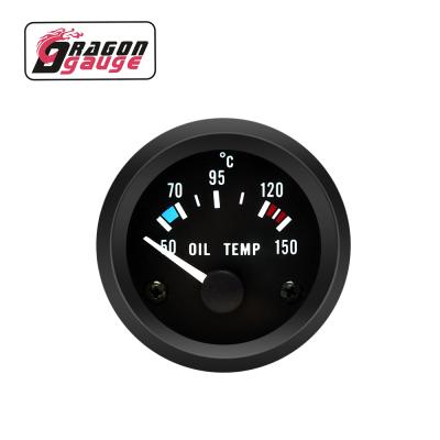 China Universal Auto Analog Temperature Gauge Dragon Gauge 52mm Needle 50~150 Celsius Oil Meter For Car (2016BB) 2 Inch for sale