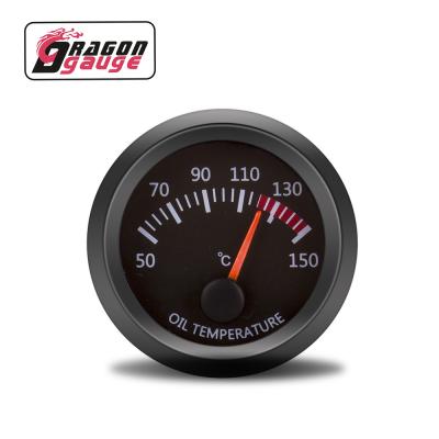 China Dragon Gauge 52mm Auto-Oil 40~120 Celsius Temperature Gauge With Oil Temp Sensor Universal For Car Engine 12v (5055) 2 inch for sale