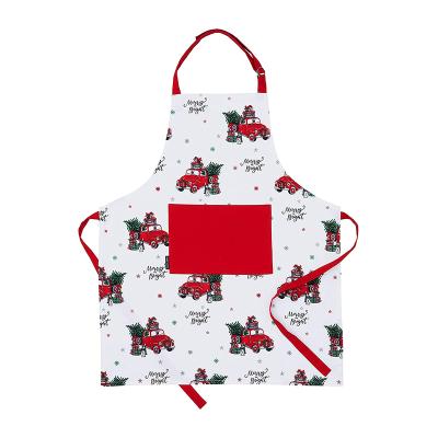 China High Quality Eco-Friendly Christmas Customized Printed Adjustable Logo Neck Kids Strawberry Cooking Apron for sale