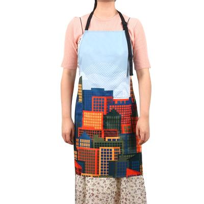 China Aprons AZO FREE Kitchen Cooking Custom Logo Multi Pocket Aprons Waterproof Cool Apron Funny Art for sale