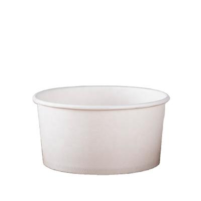 China Recycled Disposable High Quality Materials Wrapping Paper White Paper Salad Bowl White Paper Soup and Rice Bowl for sale