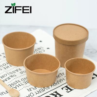 China Biodegradable Disposable Paper Bowl Custom Packaging Paper Take Out Boxes And Food Cup for sale