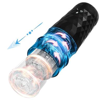 China New Male Masturbator Pleasure Male Masturbator Strong Sucking Cup Sex Toys Hands Free Male Vibrator Massager For Men for sale