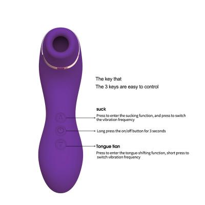 China Hot Selling Sex Toys Men's Pleasure Women Suck To Lick Massage Women Vibrator for sale