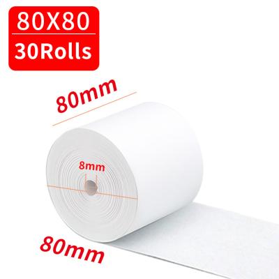 China Hot Sell ATM Machine Heat Sensitive Paper Rolls Factory Customized 80*80mm Supermarket Cash Register Paper Roll For Receipt For POS for sale