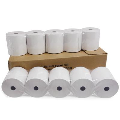 China Wholesale 80x70 80x60 White ATM Machine POS Machine Wooden Free Link Cash Receipt ATM POS Paper Roll ATM Roll Paper of banks for sale