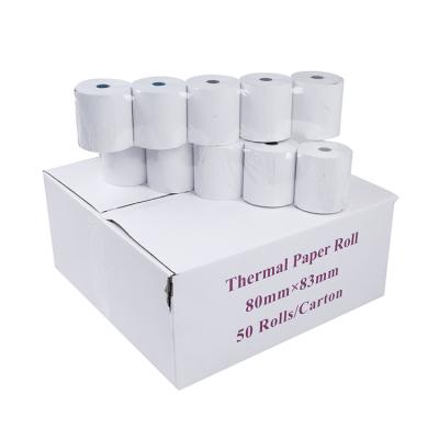 China 80*80mm soft thermal paper roll ledger paper factory direct price for POS/ATM for sale