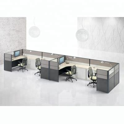 China Expandable Partition L Shape Office Cubicle Office Open Workstation, Modern Design Modular L Shape Office Workspace Layout for sale