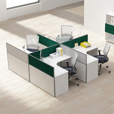 China Modern Design Staff Table Office Workstation Modern Compartment for sale