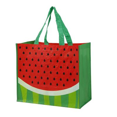 China Wholesale Custom Size Eco-Friendly Logo Shopping Bags Large Woven Environment Material Woven Bag for sale