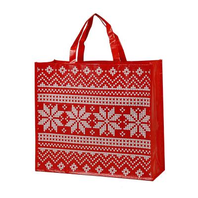 China Wholesale Eco-friendly Luxury Large Size Woven Shopping Bags TNT Gift Packing Custom Size Woven Bag With Printed Logo for sale