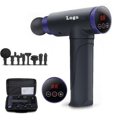 China 2021 No Noise Vibration Massage Gun Lithium Battery Fascia Muscle Gun Handheld Low Noise Relaxation for sale