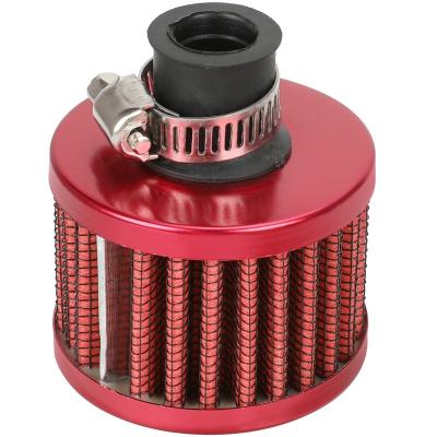 China Universal 12mm Metal HIAORS Car Air Filter For Motorcycle High Coverage Mini Breather Filters Duct Crankcase Cold Air Intake Flow for sale