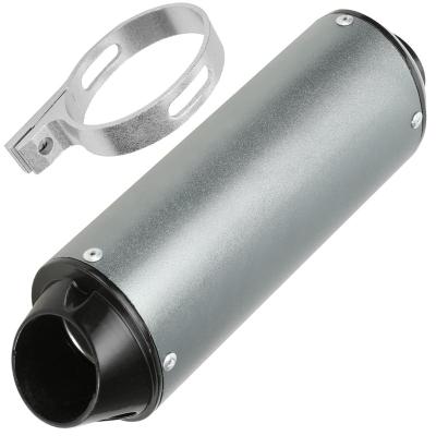 China Aluminum+Steel HIAORS 28mm Exhaust Pipe Muffler Flange For Chinese 50cc-125cc Coolster Taotao Dirt Pit Bike Quad 4 Wheeler ATV Gray for sale