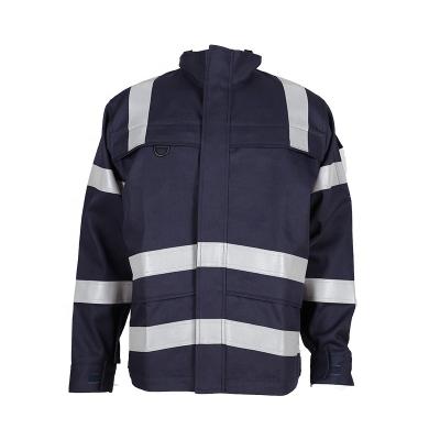 China Outdoor Custom Men Flame Retardant Spring And Autumn Work Jacket Safety Clothing Reflective Work Clothes Workwear Uniforms for sale