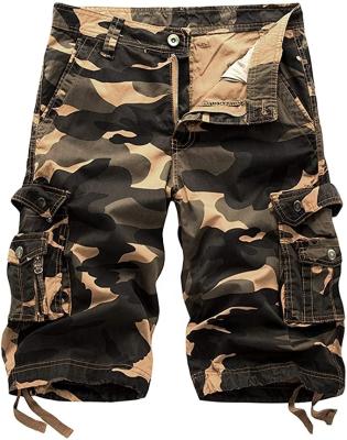 China Outdoor Men Lightweight Multi-pocket Twill Cargo Camouflage Print Casual Outdoor Shorts for sale