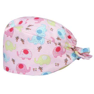 China Design Hotel Waitress Outdoor Waterproof Dustproof Digital Printing Working Cleaner Wear Hats for sale