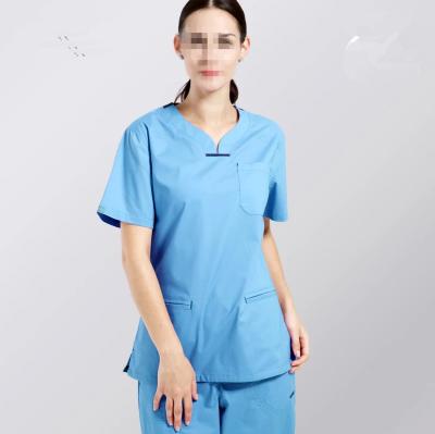 China Outdoor Doctor Suits Wholesale Customized Short Sleeve Scrub Complete High Quality Scrub Uniform Unisex for sale