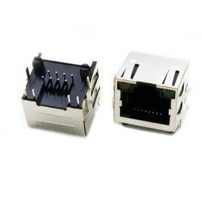 China Top Selling Rj45 Network Port Charging Network Interface Single Layer Communication Network Connector for sale