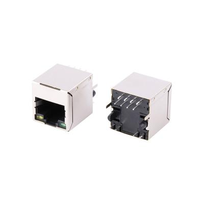 China Professional Tab Up Single-Layer Network Device Interface Communication Connector Port for sale