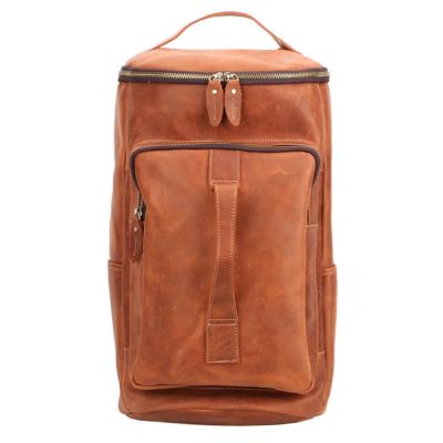 China Custom Made Waterproof High Quality Genuine Leather Anti Theft Laptop Backpack for sale