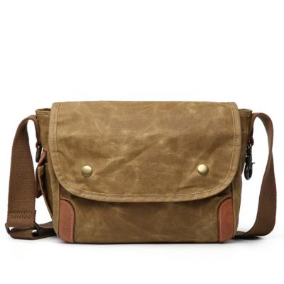 China Wholesale Canvas Leisure Vintage Laptop Men Messenger Bag Straight Newest for sale