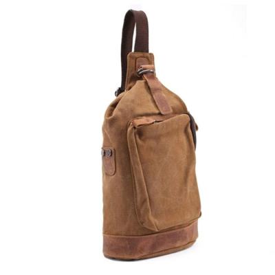 China Wholesale New Design Canvas Sling Mens Canvas Vintage Body Bags Men Cross Chest Bag for sale