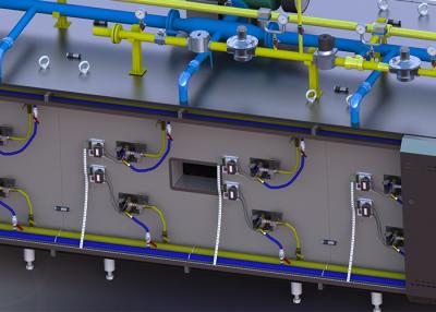 China Horno de túnel automático de la panadería del gas para la cadena de producción del pan, horno que cuece en venta