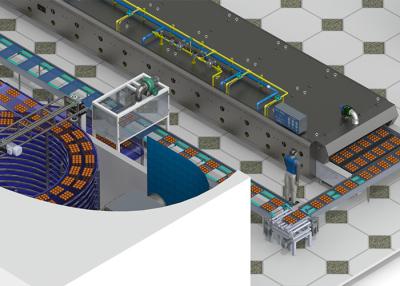 China Cadena de producción del pan horno de túnel automático de la máquina de la hornada del fabricante de la fábrica en venta