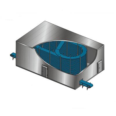 China Cooling Bread Cake Pastry CE IQF Spiral Freezer for sale